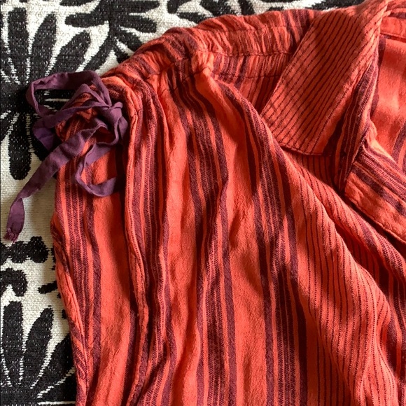 Free people red ombré blouse - Picture 2 of 4